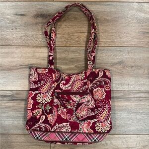 VERA BRADLEY VINTAGE 2005 Piccadilly Plum Bucket Tote Bag